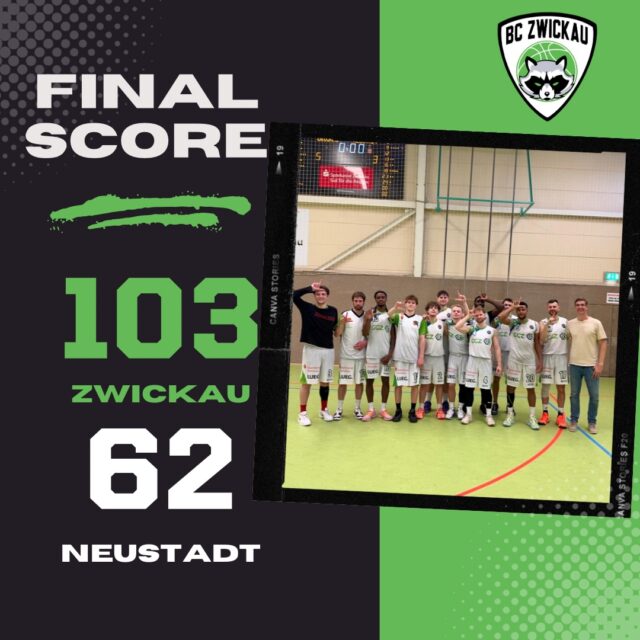 Heimsieg zum letzten Heimspiel der Saison! 💪🏻

Die GGZ Baskets fuhren am Samstag Abend einen ungefährdeten Sieg gegen DJK Neustadt an der Waldnaab ein! Am Ende hieß es 103:62 und der 9. Saisonsieg stand auf der Haben-Seite.

Coach Wolf meinte nach dem Spiel: „War ein schönes letztes Heimspiel mit vielen guten Aktionen und überragender Defense im 3. Viertel. Teilweise doppelte Punktzahl geführt 76:36 (29.Min). Letztes Viertel war dann noch munteres herunterspielen der Minuten.“

🔝-Scorer:
Osei Price - 29 Punkte
Jevon Perschnick - 26 Punkte
Dmytro Zolotarov - 19 Punkte

Last Season Game:
25.04.2026 | 15:00 Uhr | 🆚 @basketsjenajugend | in Jena

#ggzbaskets #zwickau #basketball
