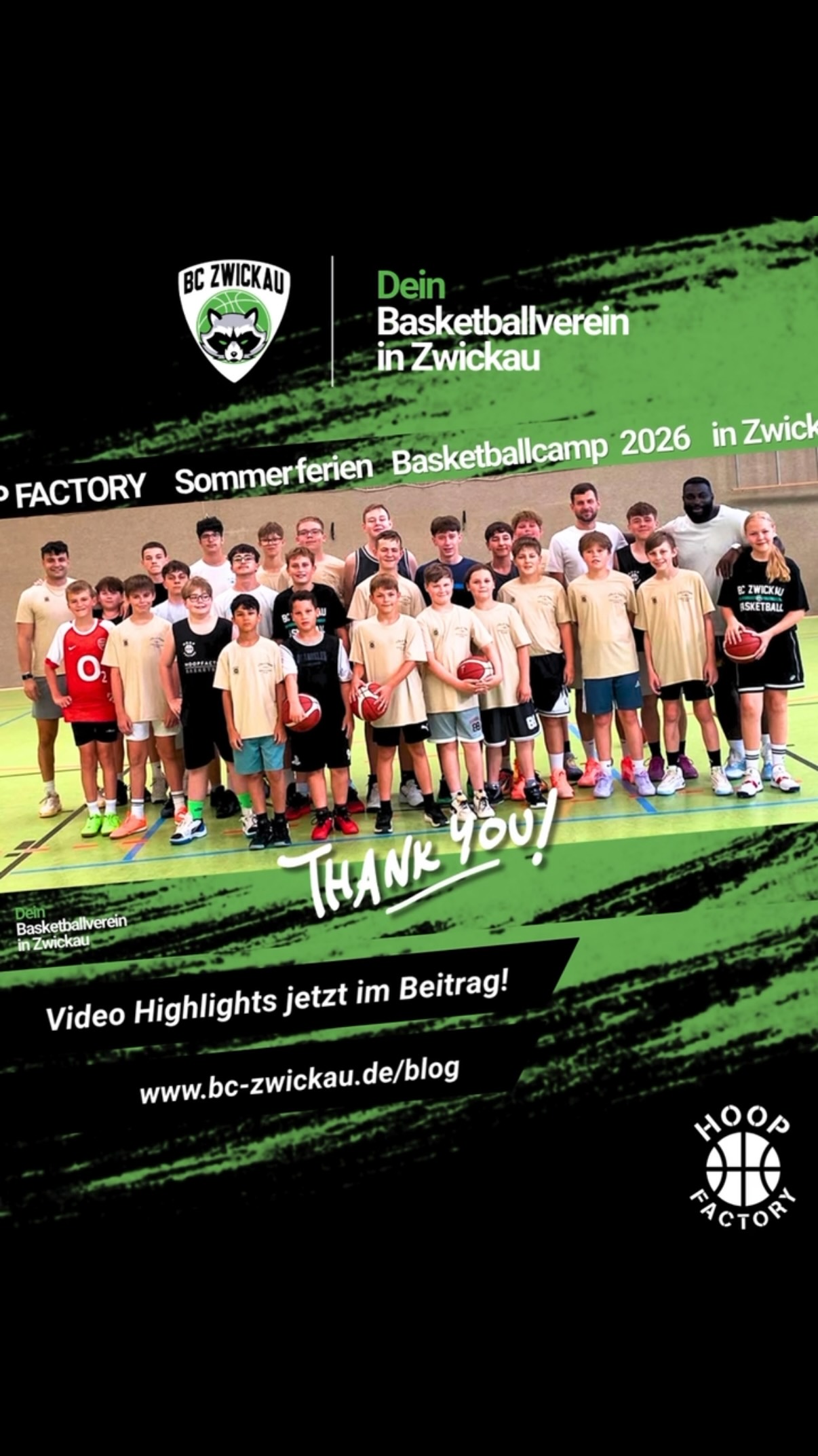 Ein ganz besonderer Dank an die Hoop Factory für die vielen bereitgestellten Videos. Schaut auf unserer Homepage im Newsbereich vorbei!
#bczwickaunachwuchs #hoopfactory