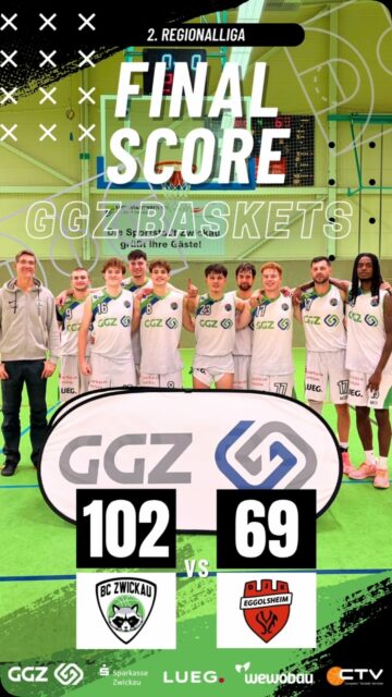Vielen Dank für die tolle Unterstützung! Seid bei den nächsten Heimspielen wieder mit dabei: 
GGZ Baskets am 25.10.2026 und die Damen am 08.11.2026